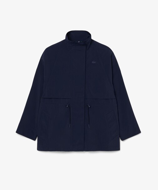 撥水 防風 ワッシャー加工 オーバーサイズ ワイドスリーブ スタンドジャケット