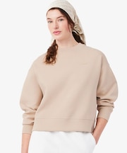 オーバーサイズダブルフェイスジャージ クルーネックスウェットシャツ