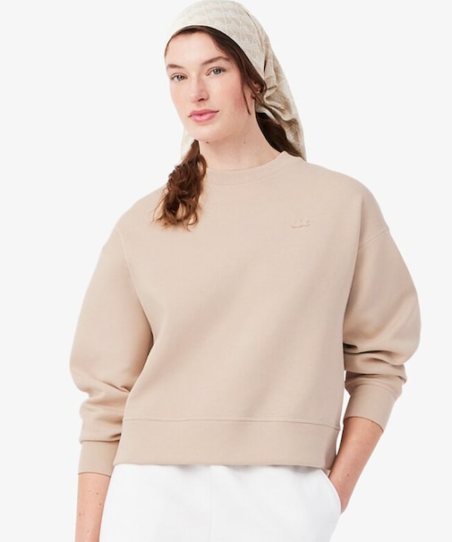 オーバーサイズダブルフェイスジャージ クルーネックスウェットシャツ