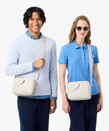 クラブ ラコステ グレインレザー コンパクトショルダーバッグ