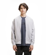 ヘザースウェット メランジニットブルゾン / ドライバーズニット