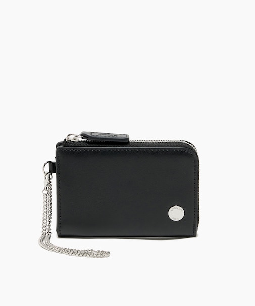 シルバーブローチレザースマートキーケース