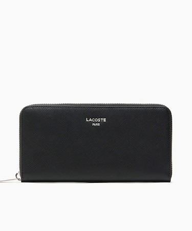 エンボスレザーラウンドジップロングウォレット