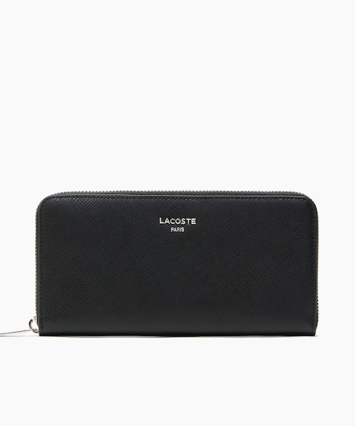 エンボスレザーラウンドジップロングウォレット