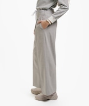 レイヤードウエストタックワイドスラックスパンツ