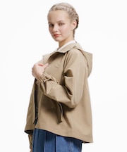 インパーテッドプリーツ Aラインマウンテンパーカー