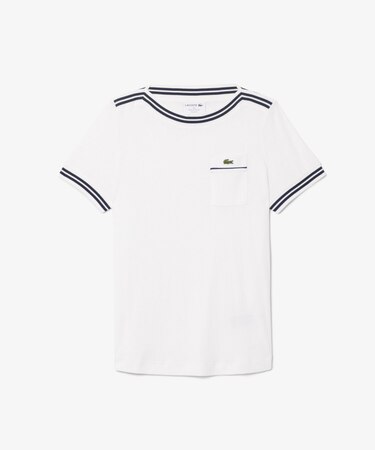 フランスメイド ボートネックリブTシャツ