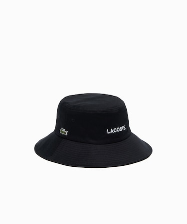 ブランドネームロゴ刺繍エッセンシャルバケットハット