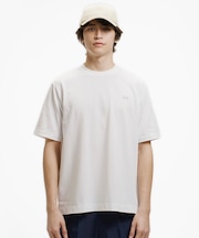 二層構造 消臭 速乾 UVカット ワンポイント アウトラインロゴクルーネック半袖Tシャツ