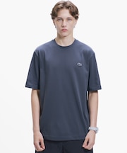 二層構造 消臭 速乾 UVカット ワンポイント アウトラインロゴクルーネック半袖Tシャツ