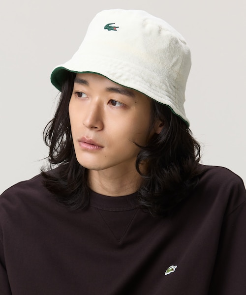 RalphLauren ビームス別注リバーシブルバケットハットカーキ/グリーン リバーシブルゴルフバケットハット / ホワイト グリーン｜ラコステの