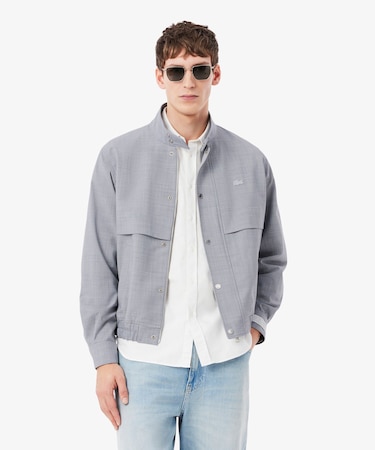 ウールブレンド ハリントンジャケット