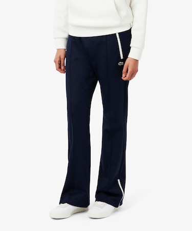 鹿の子ジャージフレアトラックパンツ