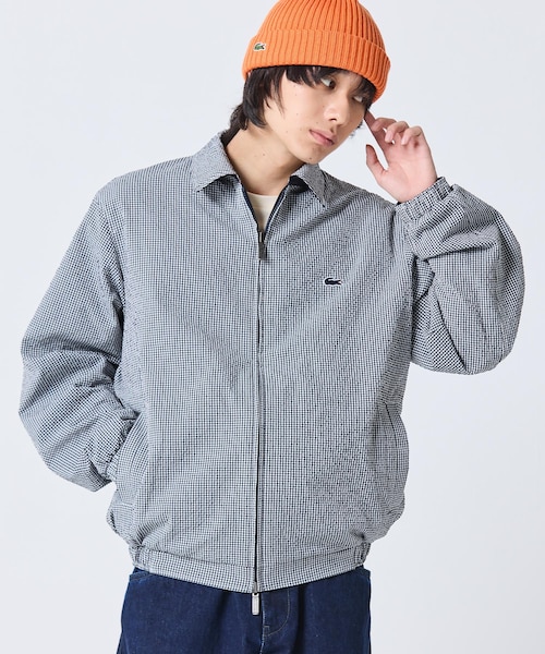 【ネイビー】ウールブレンドフランネルジップジャケット ウールブレンドフランネルジップジャケット | LACOSTE/ラコステ | 三越