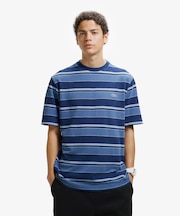 インディゴボーダー Tシャツ