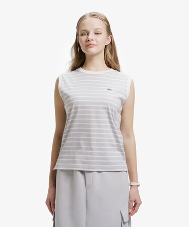 ノースリーブボーダーTシャツ