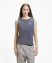 ノースリーブボーダーTシャツ