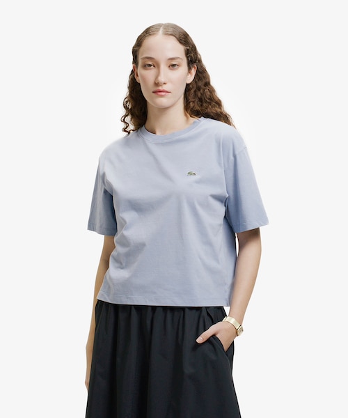 クロップド丈 ピグメントダイTシャツ｜ラコステの通販｜&mall（アンド