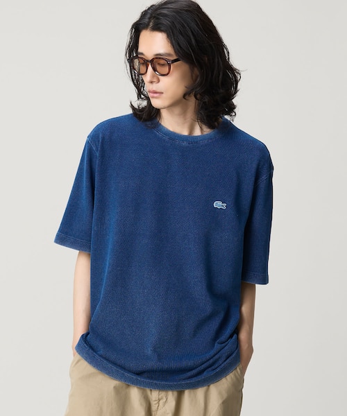 オンライン限定】LACOSTE ボーダー リンガーネック 半袖Tシャツ