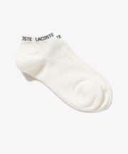 ネームジャカードワニロゴパッチくるぶし丈ソックス 22-24cm