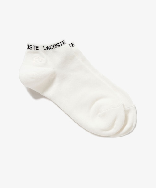 ネームジャカードワニロゴパッチくるぶし丈ソックス 22-24cm