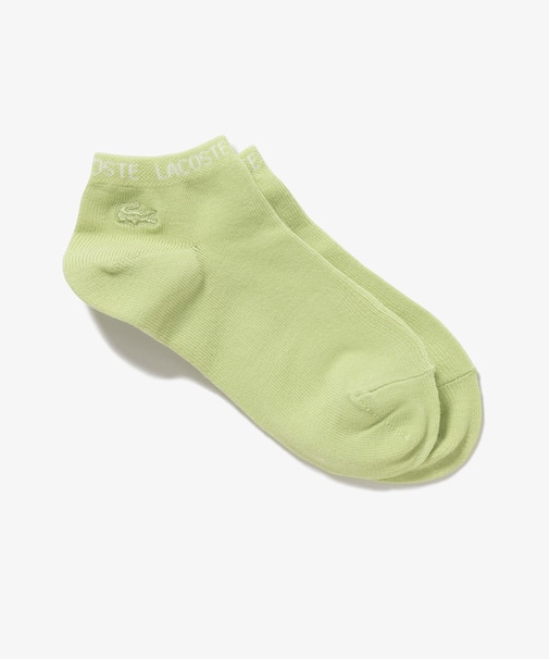 ネームジャカードワニロゴパッチくるぶし丈ソックス 22-24cm