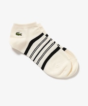 メッシュ切り替えボーダーくるぶし丈ソックス 25-27cm