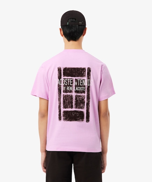 テニスコートバックプリントTシャツ｜ラコステの通販｜&mall（アンド