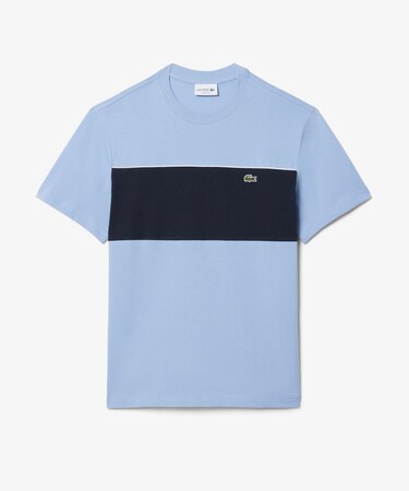 配色パイピングパネルボーダーTシャツ