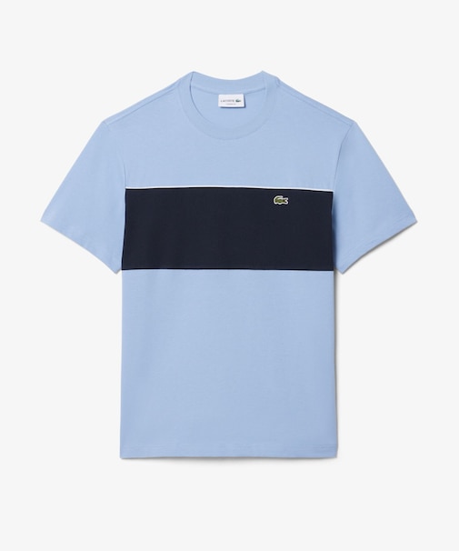 配色パイピングパネルボーダーTシャツ