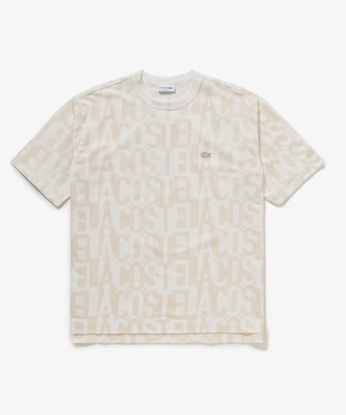 クールマックスブランドネームロゴ総柄Tシャツ
