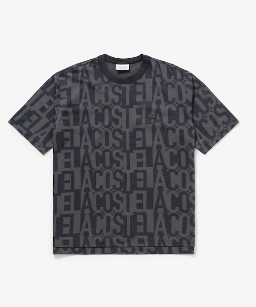 クールマックスブランドネームロゴ総柄Tシャツ