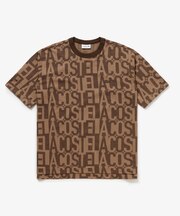 クールマックスブランドネームロゴ総柄Tシャツ