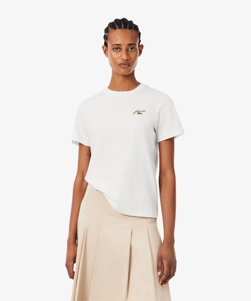 スクリプトロゴネームパッチエッセンシャルTシャツ
