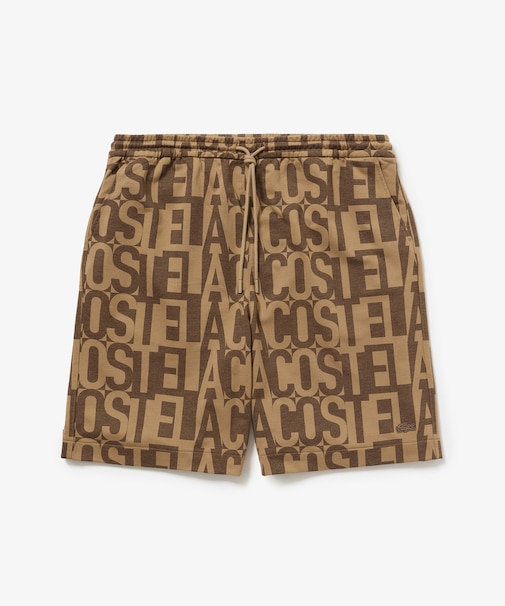 クールマックスブランドネームロゴ総柄ショートパンツ