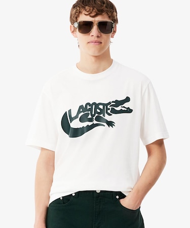 ビッグワニグラフィックプリントTシャツ