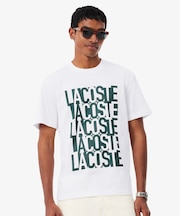 リピートロゴプリントコットンTシャツ