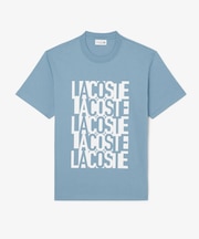 リピートロゴプリントコットンTシャツ