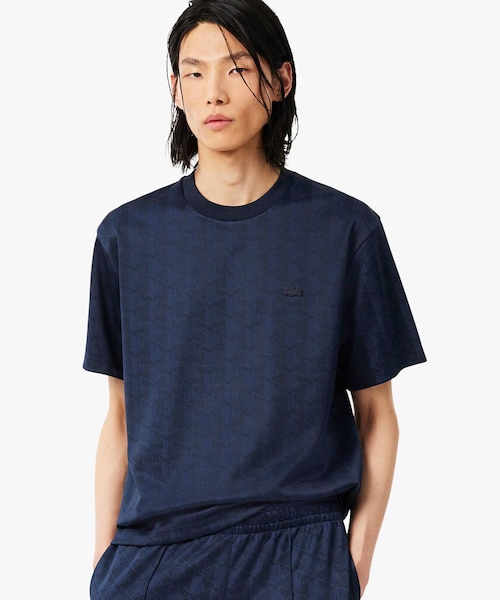 モノグラムジャカードTシャツ｜ラコステの通販｜&mall（アンドモール