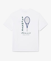 テニスグラフィックプリントTシャツ