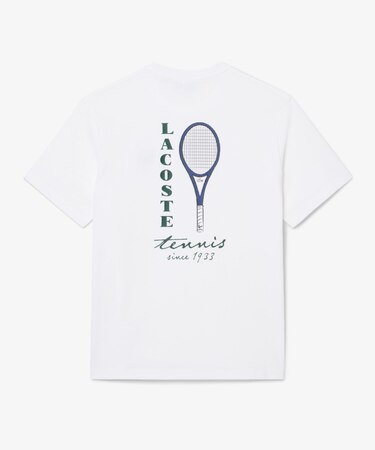 テニスグラフィックプリントTシャツ