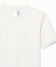 スカラップエッジデザイン フリルフェミニン半袖Tシャツ