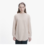 ラウンドヘム ワッフルロングスリーブTシャツ