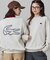 【オンライン限定】LACOSTE  オーバーサイズ 裏毛 バックプリント クルーネック スウェット