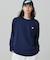 【オンライン限定】LACOSTE  オーバーサイズ 配色ラインリブ ロングスリーブTシャツ