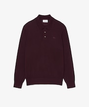 カシミヤブレンドリヨセルニットポロシャツ