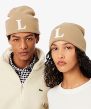 Lロゴ ウールブレンドニットキャップ