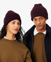 立体編みウールブレンドビーニー