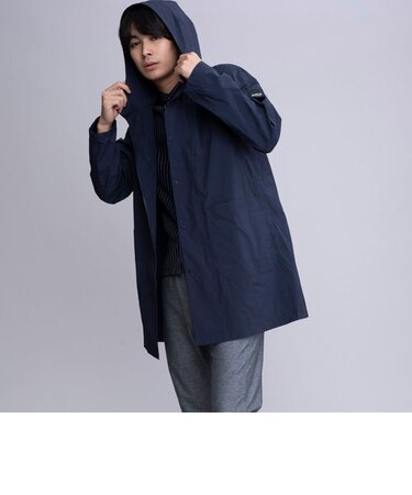 撥水 ワッシャータッチ ロングパーカ コート