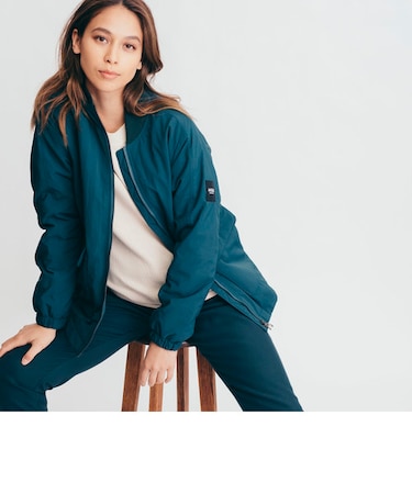 撥水 MA1 パテッドミッド ブルゾン